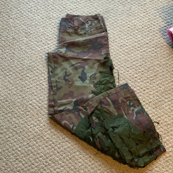 Illig raver camo pants 12 large extra large camouflage wide breakdancing medium - Picture 2 of 11